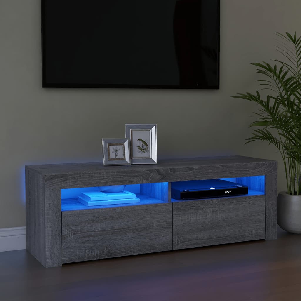 Tv Skříňka S Led Osvětlením 120 X 35 X 40 Cm