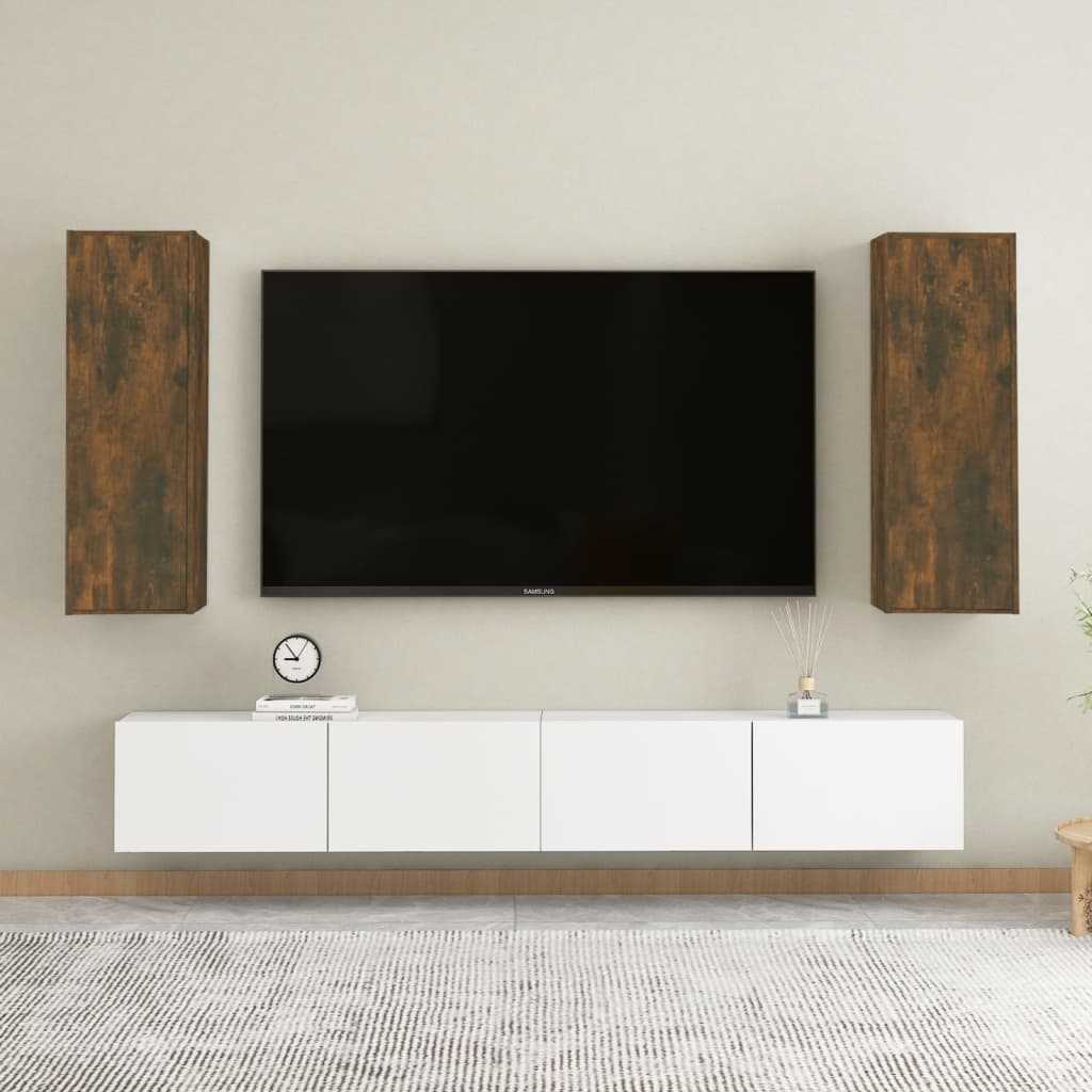 Tv Stolek Šedý 30,5X30X Kompozitní Dřevo
