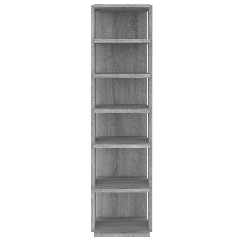 Botníky 2 Ks Šedé Sonoma 27,5X27X102 Cm Kompozitní Dřevo