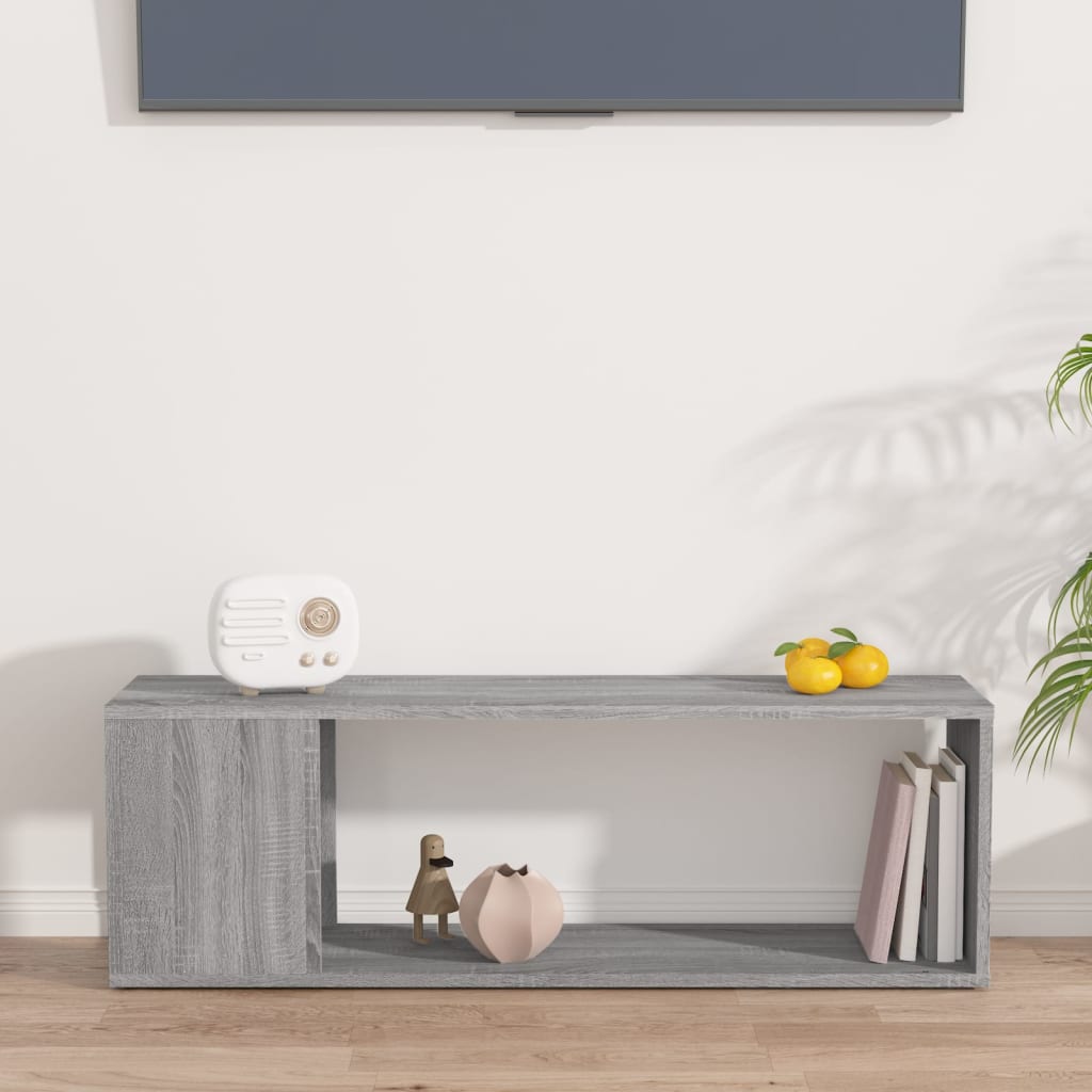 Tv Skříňka Šedá Sonoma 100 X 24 X 32 Cm Kompozitní Dřevo