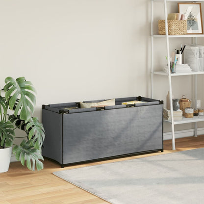Úložný Box Šedý 105 X 34,5 X 45 Cm Textil