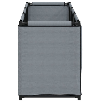 Úložný Box Šedý 105 X 34,5 X 45 Cm Textil