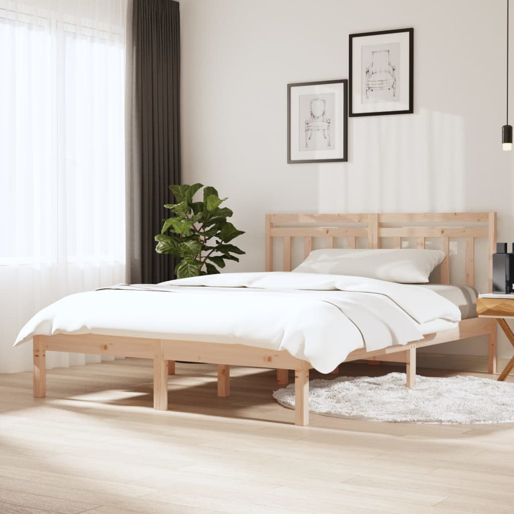 Rám Postele Small Single Masivní Dřevo