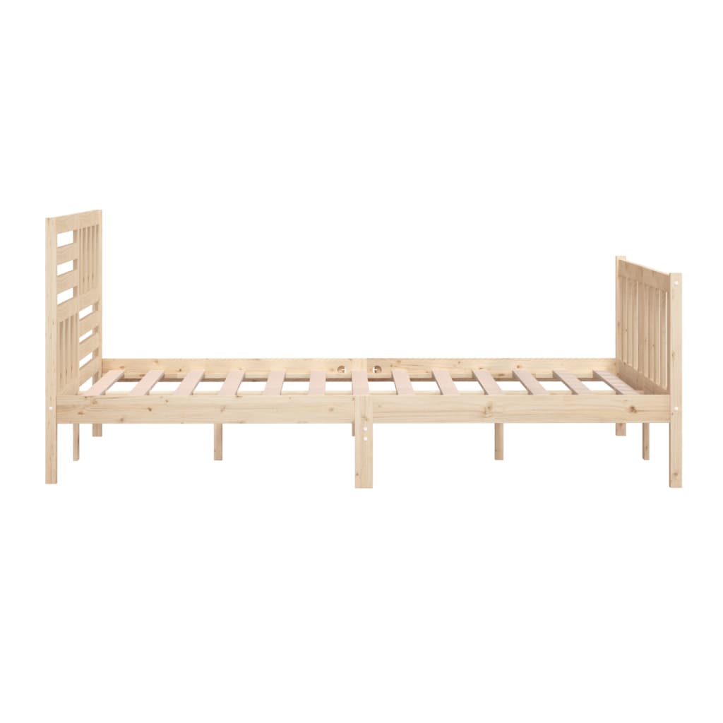 Rám Postele 180 X 200 Cm Super King Masivní Dřevo