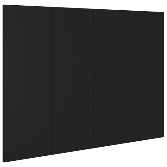 Čelo Postele Černé 120 X 1,5 X 80 Cm Kompozitní Dřevo