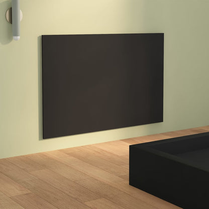 Čelo Postele Černé 120 X 1,5 X 80 Cm Kompozitní Dřevo