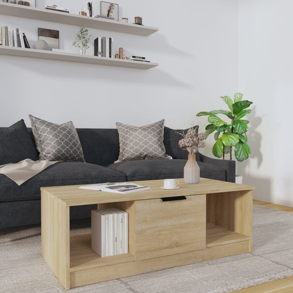 Konferenční Stolek Šedý Sonoma 102X50X36 Cm Kompozitní Dřevo
