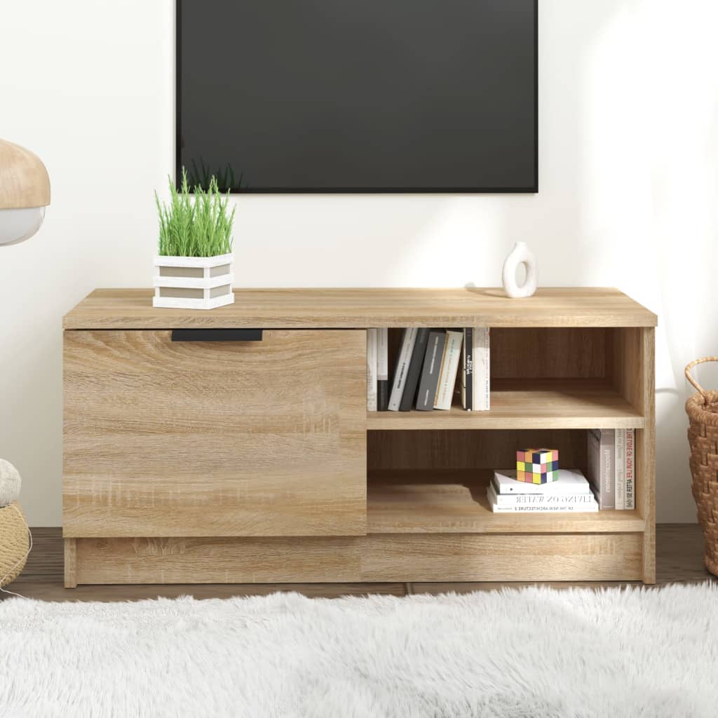 Tv Skříňka 80 X 35 X 36,5 Cm Kompozitní Dřevo