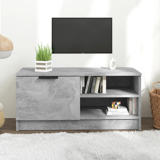 Tv Skříňka Betonově Šedá 80 X 35 X 36,5 Cm Kompozitní Dřevo