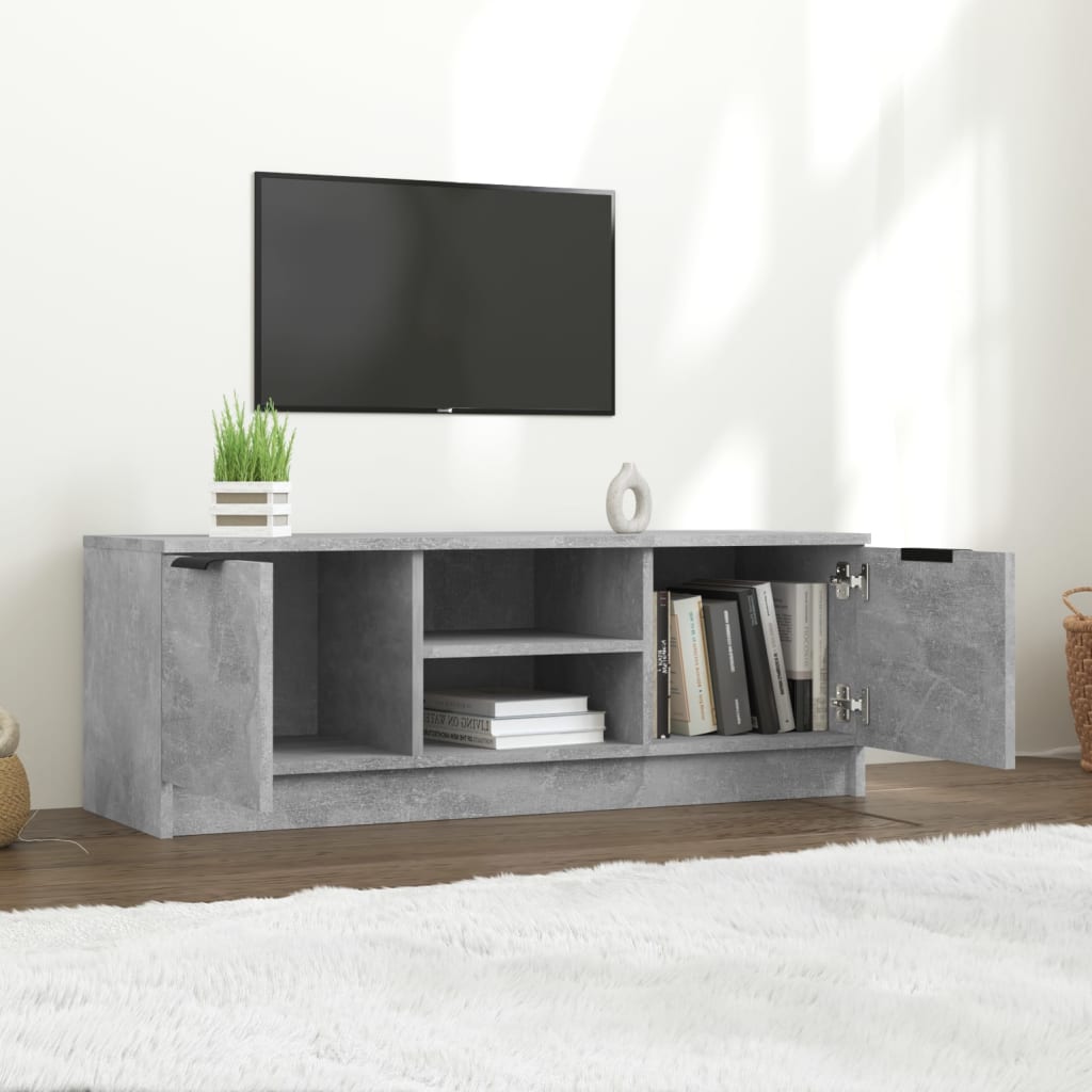 Tv Skříňka Betonově Šedá 102 X 35 X 36,5 Cm Kompozitní Dřevo