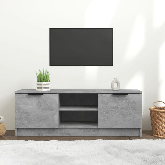 Tv Skříňka Betonově Šedá 102 X 35 X 36,5 Cm Kompozitní Dřevo