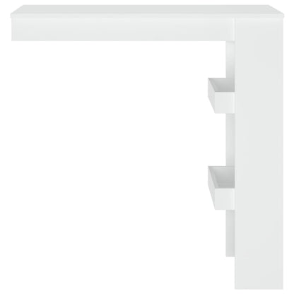 Nástěnný Barový Stolek Bílý 102X45X103,5 Cm Kompozitní Dřevo