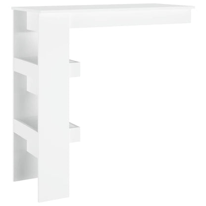 Nástěnný Barový Stolek Bílý 102X45X103,5 Cm Kompozitní Dřevo