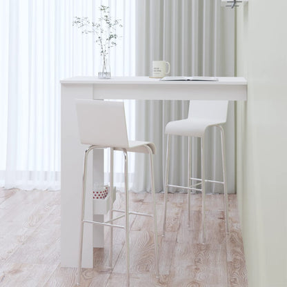Nástěnný Barový Stolek Bílý 102X45X103,5 Cm Kompozitní Dřevo