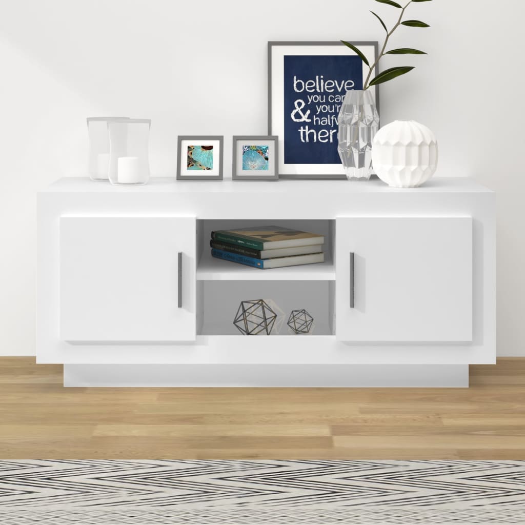 Tv Skříňka Betonově Šedá 102 X 35 X 45 Cm Kompozitní Dřevo