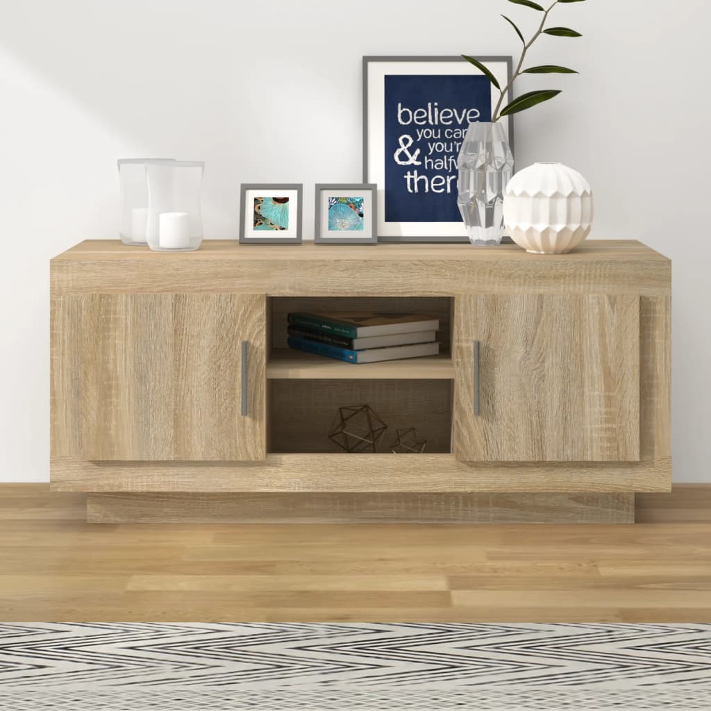 Tv Skříňka Betonově Šedá 102 X 35 X 45 Cm Kompozitní Dřevo