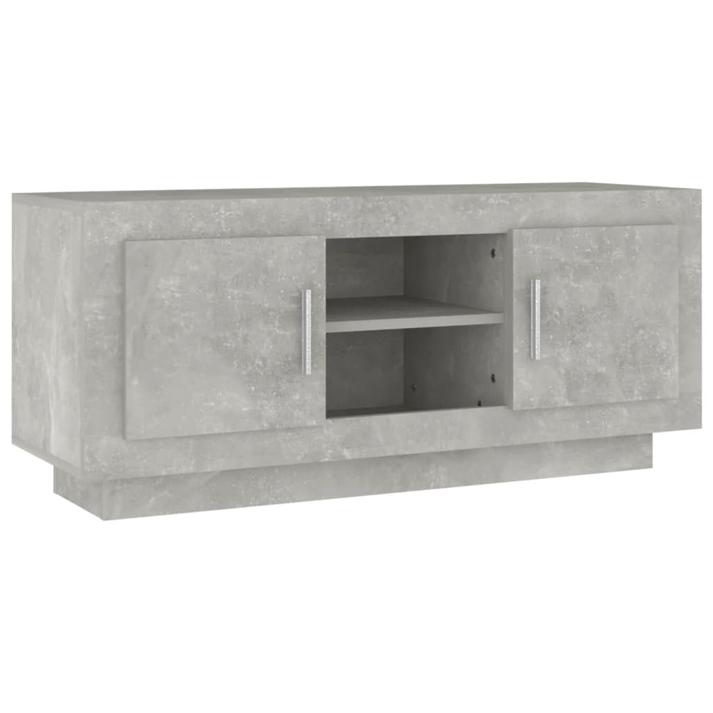 Tv Skříňka Betonově Šedá 102 X 35 X 45 Cm Kompozitní Dřevo