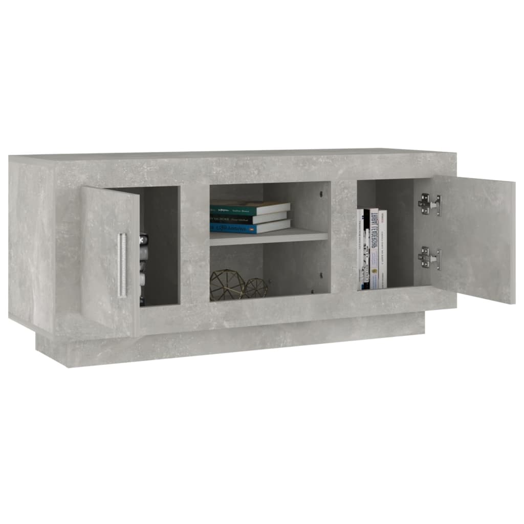 Tv Skříňka Betonově Šedá 102 X 35 X 45 Cm Kompozitní Dřevo