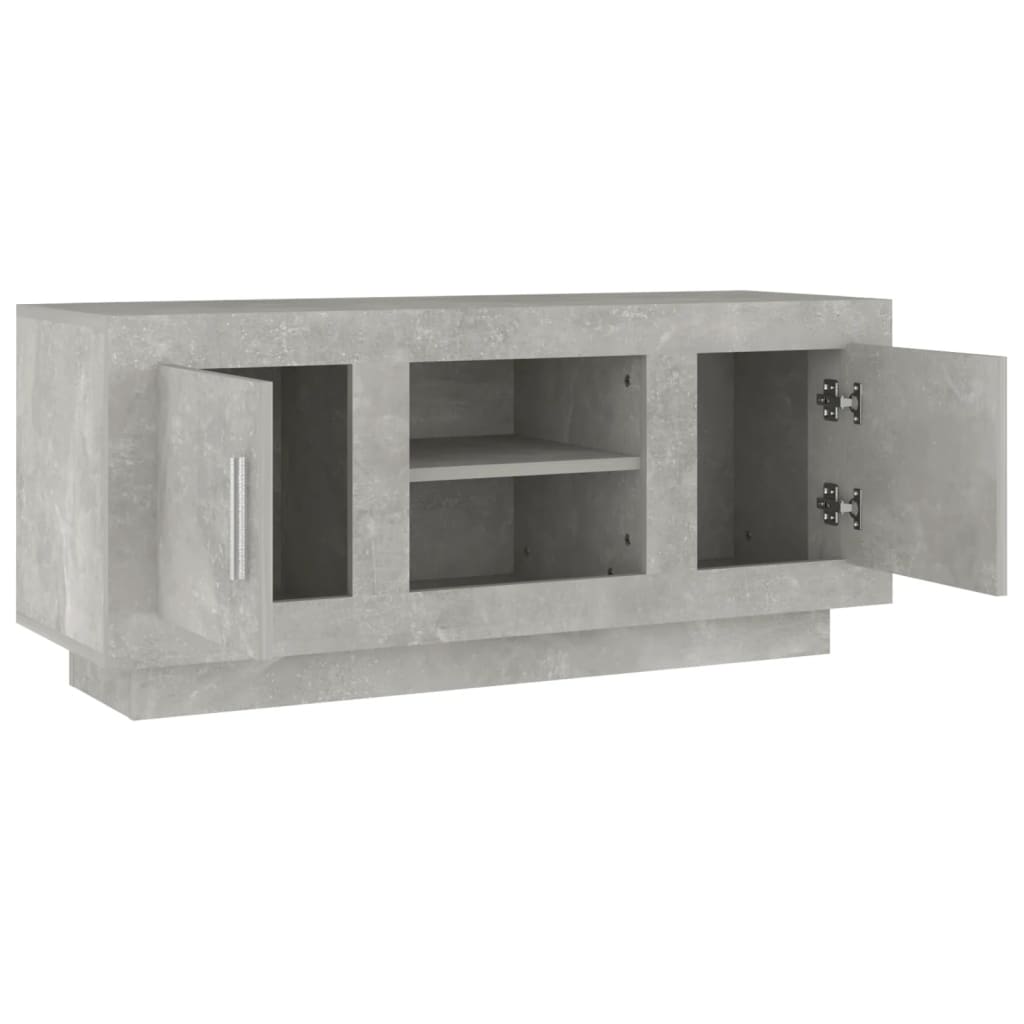 Tv Skříňka Betonově Šedá 102 X 35 X 45 Cm Kompozitní Dřevo
