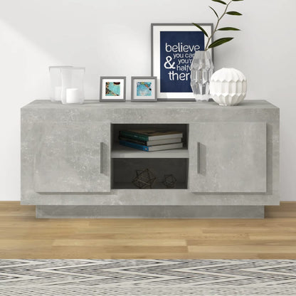 Tv Skříňka Betonově Šedá 102 X 35 X 45 Cm Kompozitní Dřevo
