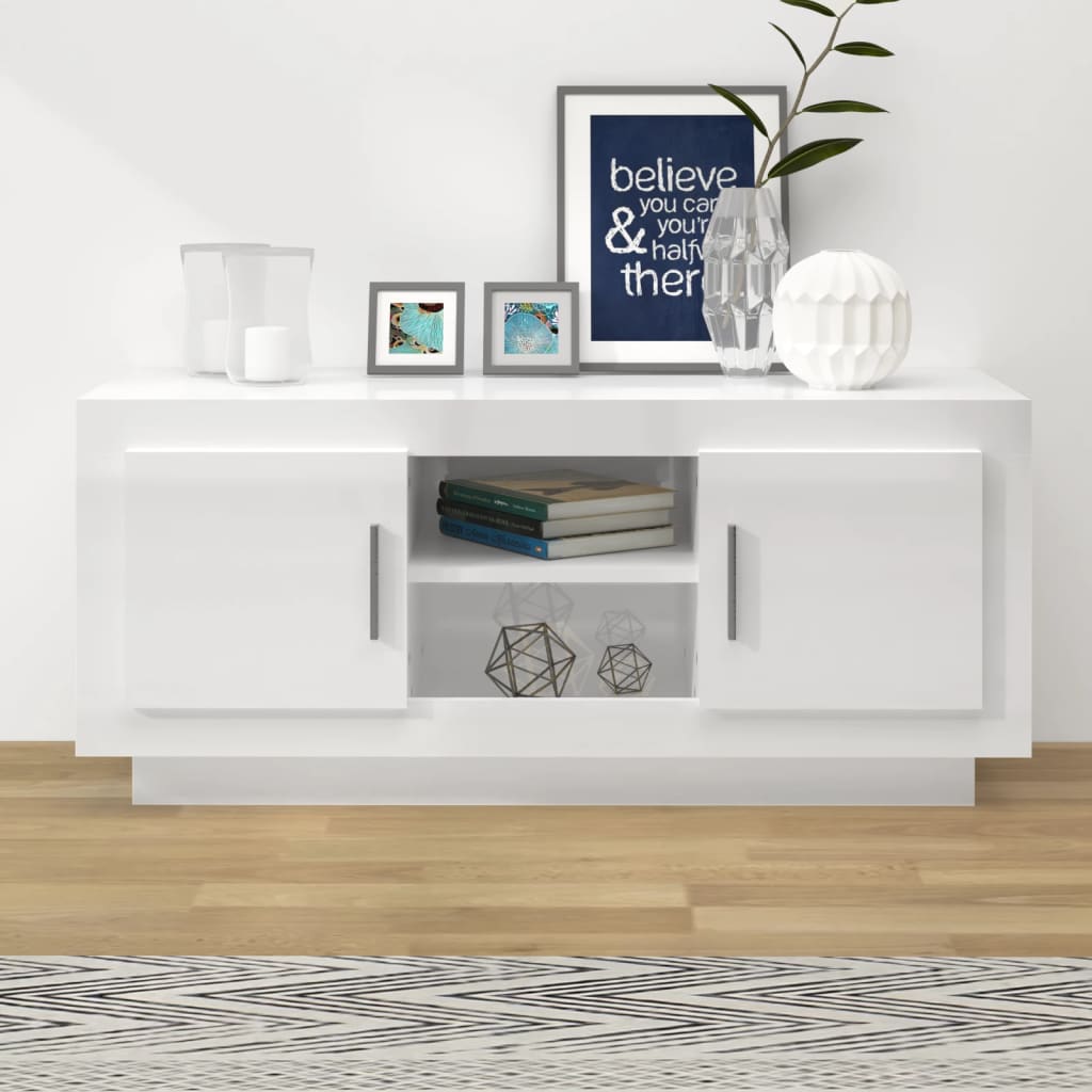 Tv Skříňka Betonově Šedá 102 X 35 X 45 Cm Kompozitní Dřevo