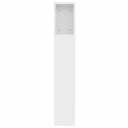 Čelo Postele S Úložným Prostorem Bílé 120 X 18,5 X 102,5 Cm