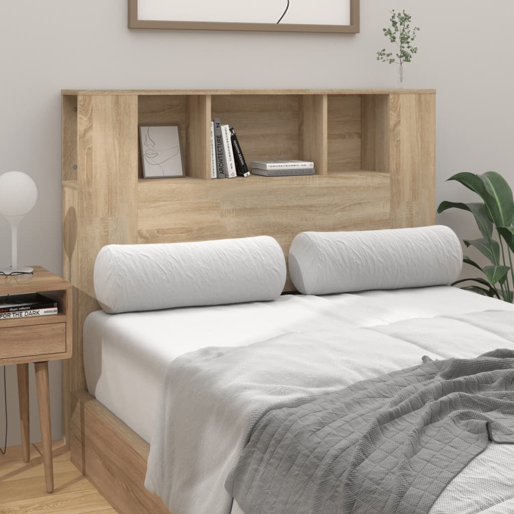Čelo Postele S Úložným Prostorem Dub Sonoma 120X18,5X102,5 Cm