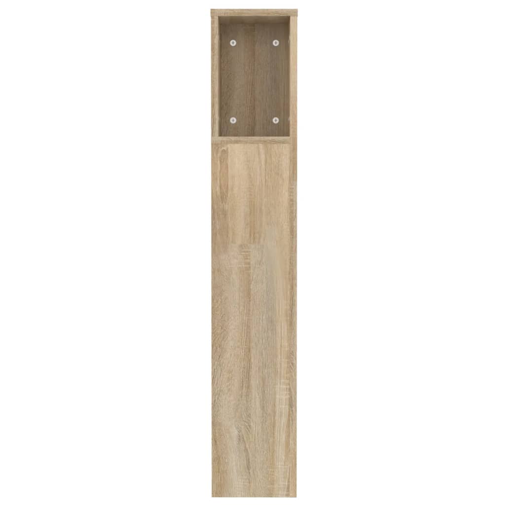 Čelo Postele S Úložným Prostorem Dub Sonoma 120X18,5X102,5 Cm