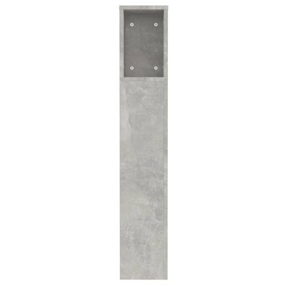 Čelo Postele S Úložným Prostorem Betonově Šedé 120X18,5X102,5Cm