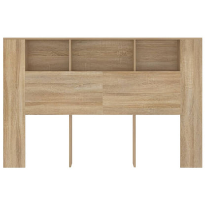 Čelo Postele S Úložným Prostorem Dub Sonoma 160X18,5X104,5 Cm