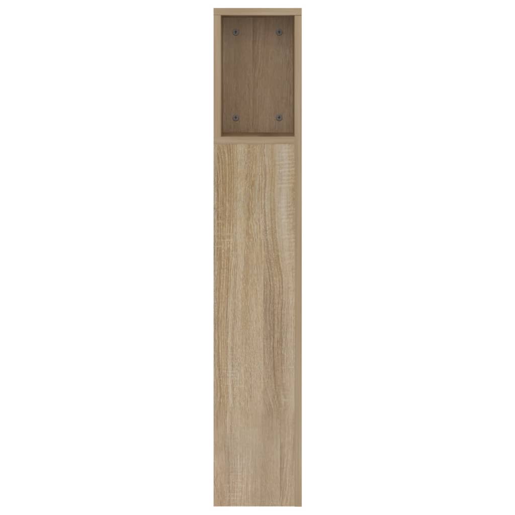 Čelo Postele S Úložným Prostorem Dub Sonoma 160X18,5X104,5 Cm