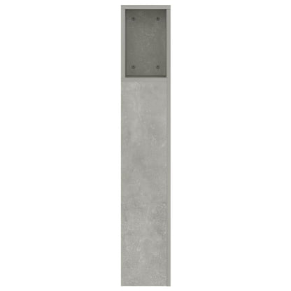 Čelo Postele S Úložným Prostorem Betonově Šedé 160X18,5X104,5Cm