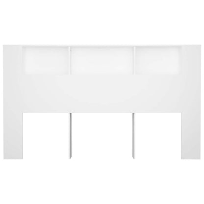 Čelo Postele S Úložným Prostorem Bílé 180 X 18,5 X 104,5 Cm