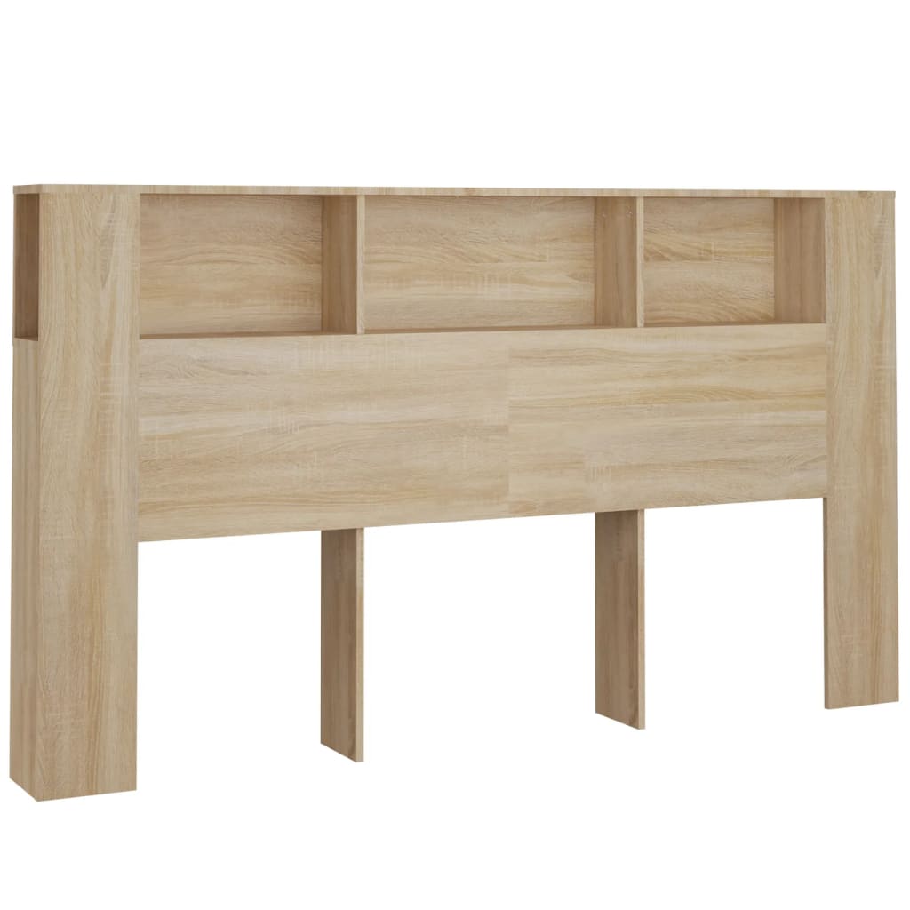 Čelo Postele S Úložným Prostorem Dub Sonoma 180X18,5X104,5 Cm