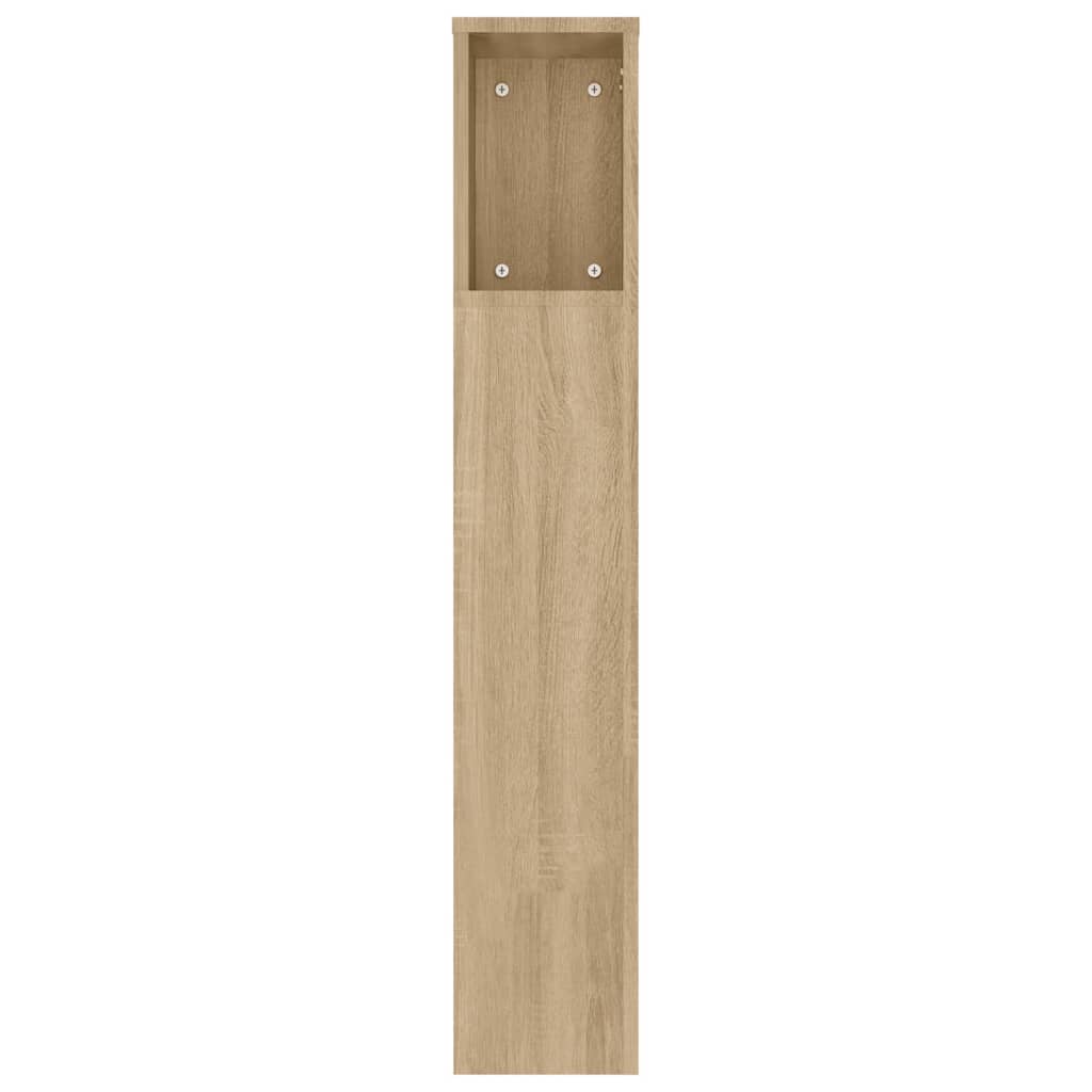 Čelo Postele S Úložným Prostorem Dub Sonoma 180X18,5X104,5 Cm