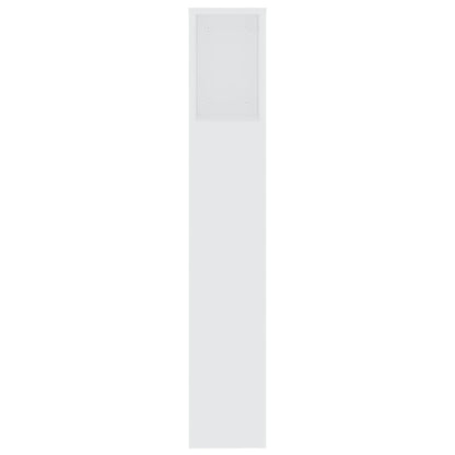 Čelo Postele S Úložným Prostorem Bílé 200 X 18,5 X 104,5 Cm
