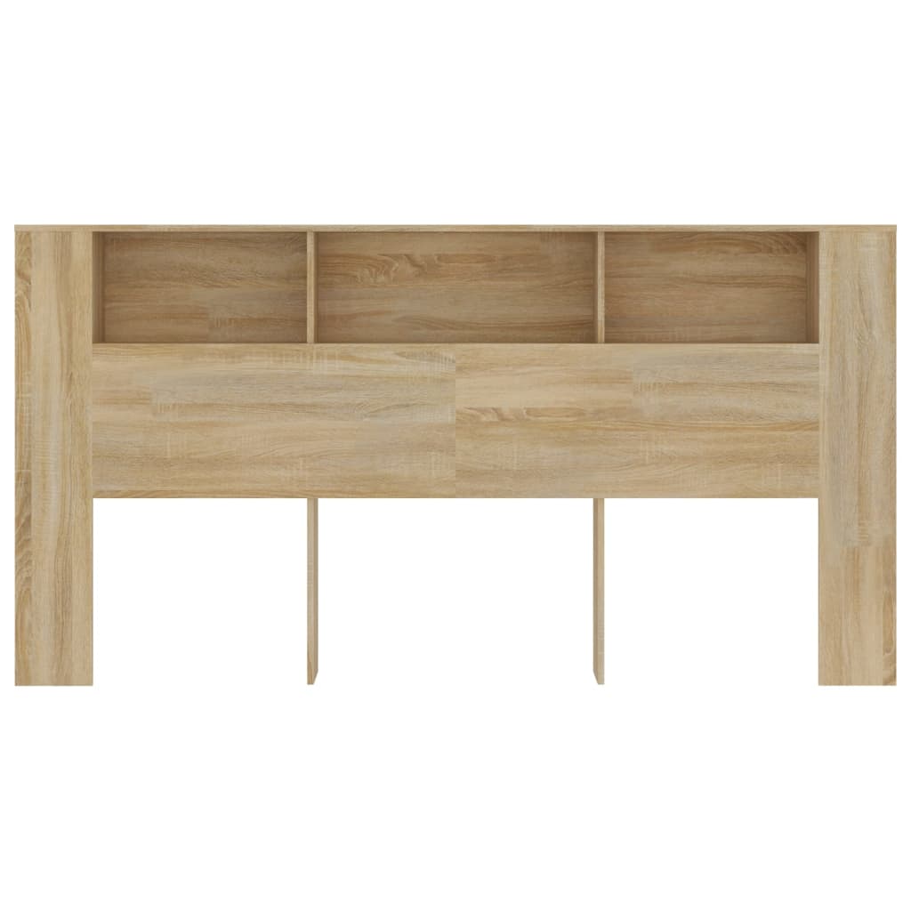 Čelo Postele S Úložným Prostorem Dub Sonoma 200X18,5X104,5 Cm