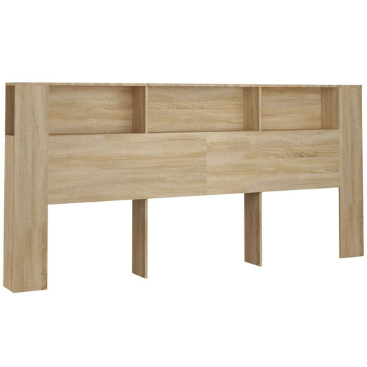 Čelo Postele S Úložným Prostorem Dub Sonoma 220X18,5X104,5 Cm