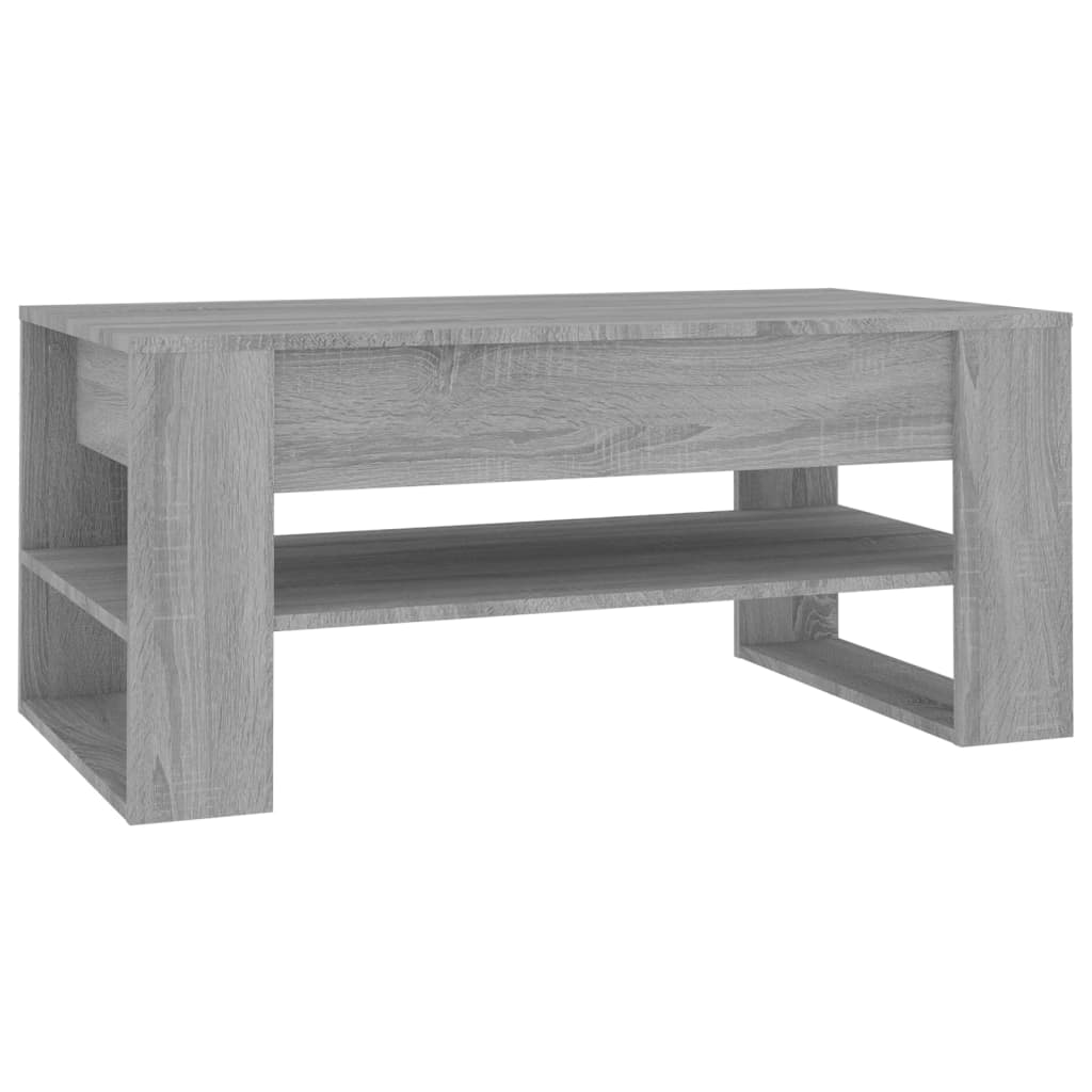 Konferenční Stolek Šedý Sonoma 102X55X45 Cm Kompozitní Dřevo