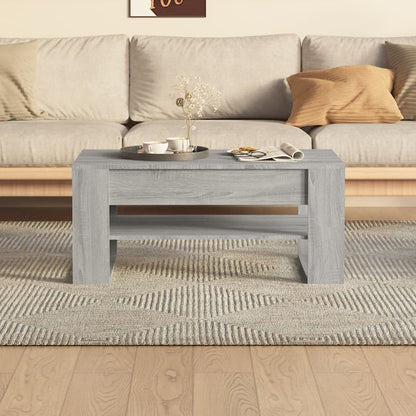 Konferenční Stolek Šedý Sonoma 102X55X45 Cm Kompozitní Dřevo