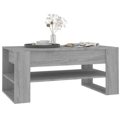 Konferenční Stolek Šedý Sonoma 102X55X45 Cm Kompozitní Dřevo