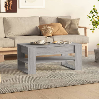 Konferenční Stolek Šedý Sonoma 102X55X45 Cm Kompozitní Dřevo
