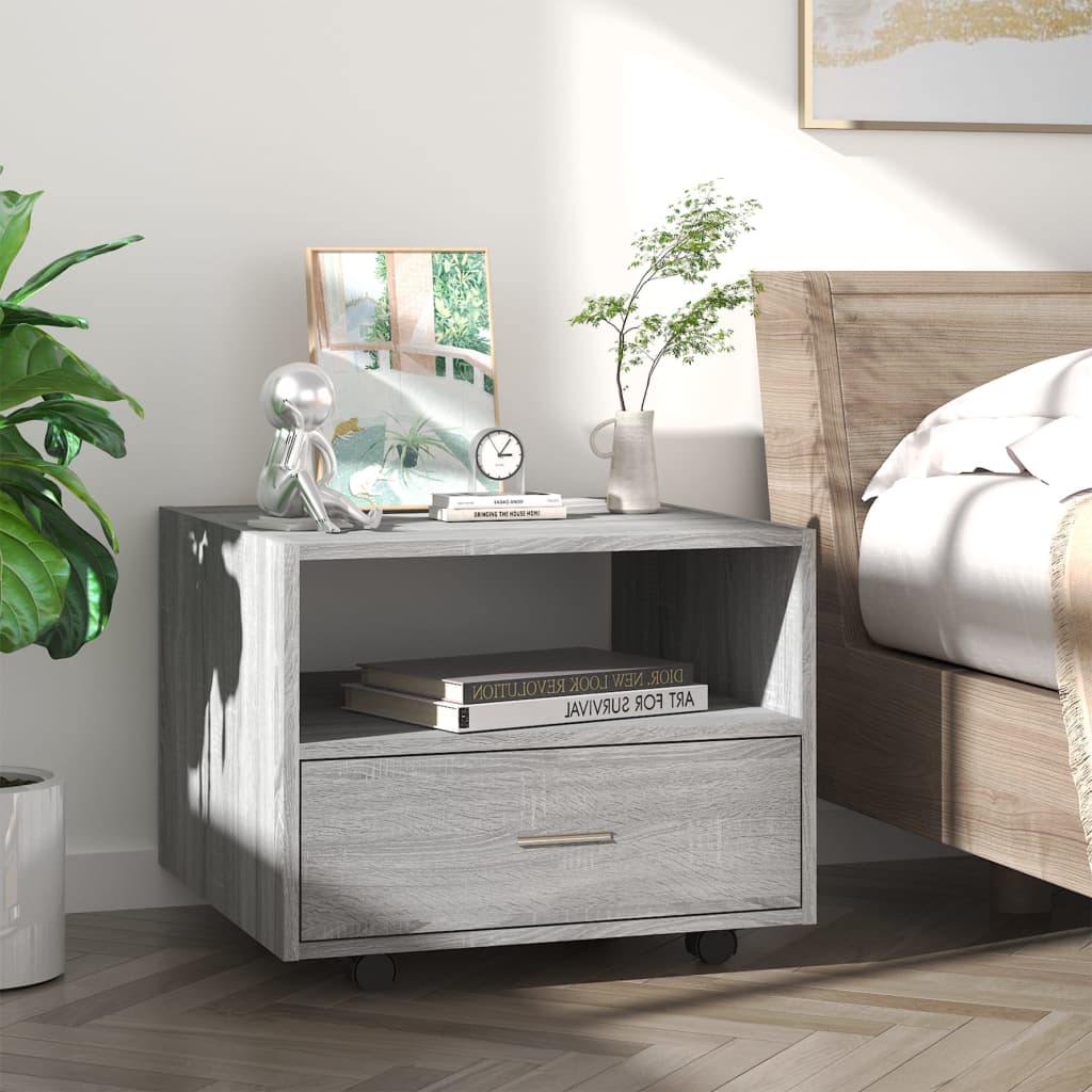 Konferenční Stolek Šedý Sonoma 55 X 55 X 40 Cm Kompozitní Dřevo