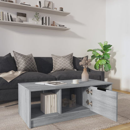 Konferenční Stolek Šedý Sonoma 102X50X36 Cm Kompozitní Dřevo