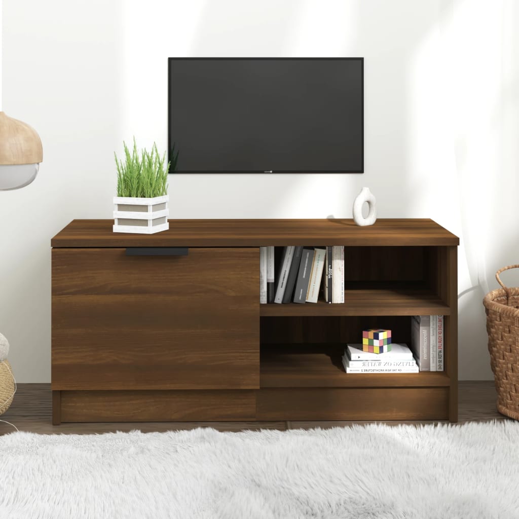 Tv Skříňka 80 X 35 X 36,5 Cm Kompozitní Dřevo