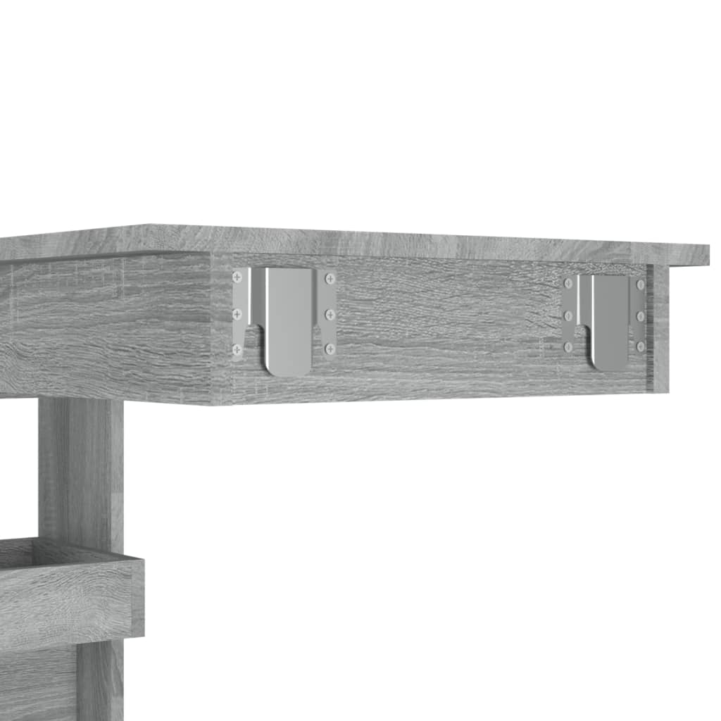 Nástěnný Barový Stolek Šedý Sonoma 102 X 45 X 103,5 Cm
