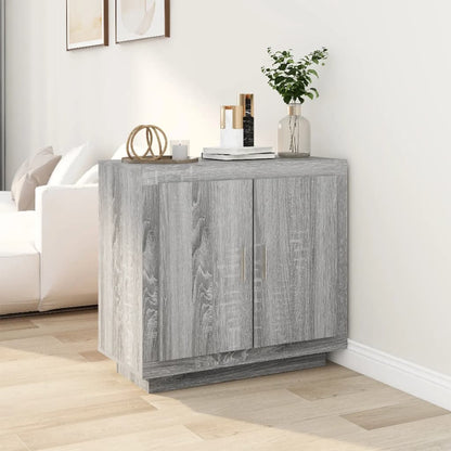 Příborník Betonově Šedý 80 X 40 X 75 Cm Kompozitní Dřevo