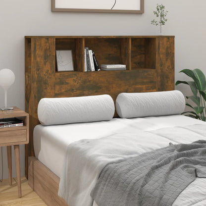 Čelo Postele S Úložným Prostorem Kouřový Dub 120X18,5X102,5 Cm