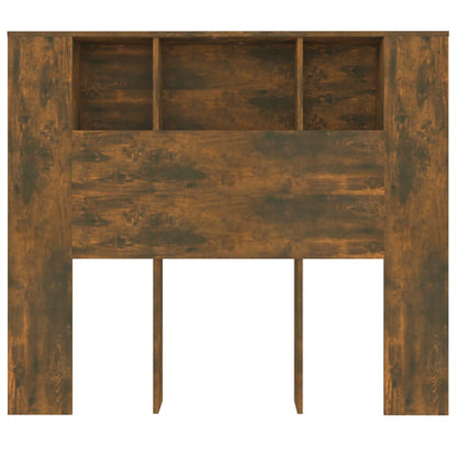 Čelo Postele S Úložným Prostorem Kouřový Dub 120X18,5X102,5 Cm