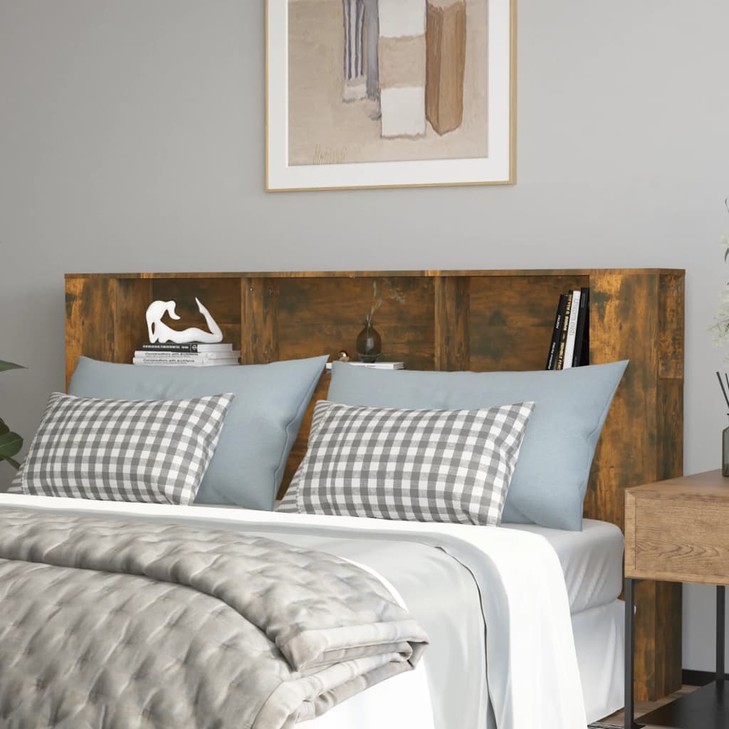 Čelo Postele S Úložným Prostorem Lesklé Bílé 180X18,5X104,5 Cm